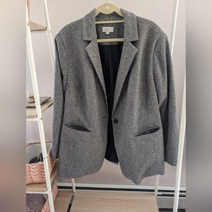 Excellent New without tags Gray loft blazer